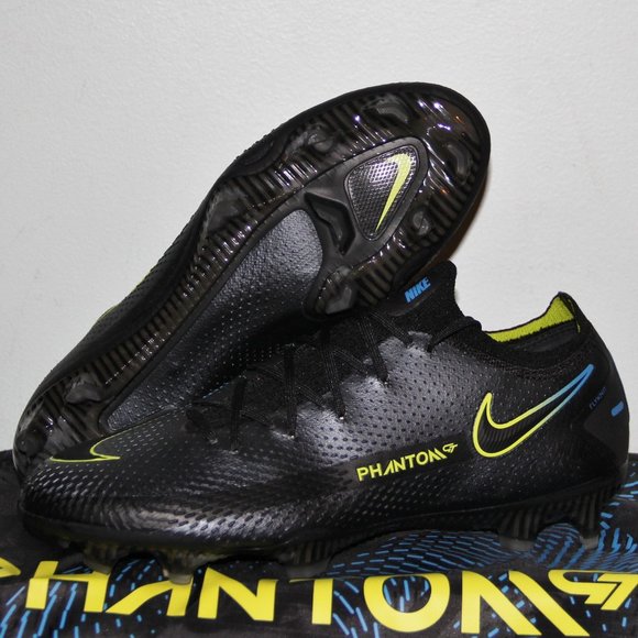 Nike Phantom GT Elite FG Black Cyber Soccer Cleats Mens 7.5 Womens 9 - Picture 1 of 8